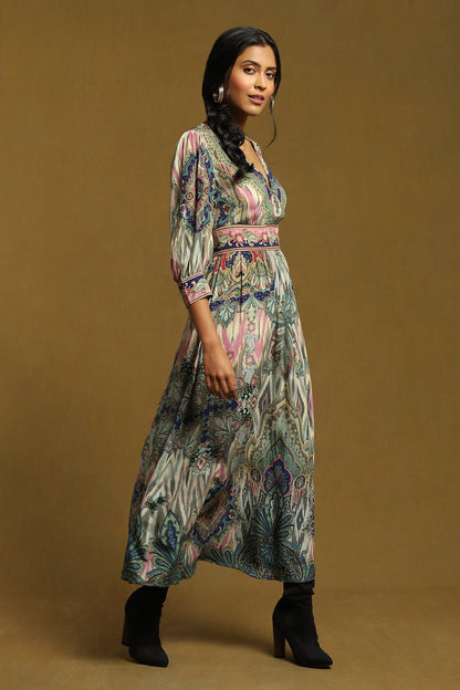 Blue Premium Designer Dress – Modern Essential