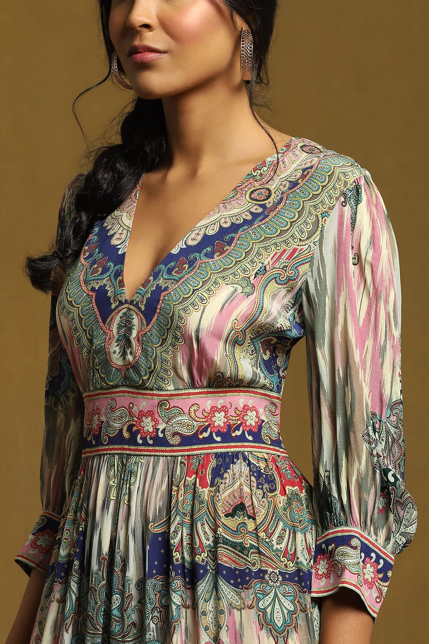 Blue Premium Designer Dress – Modern Essential