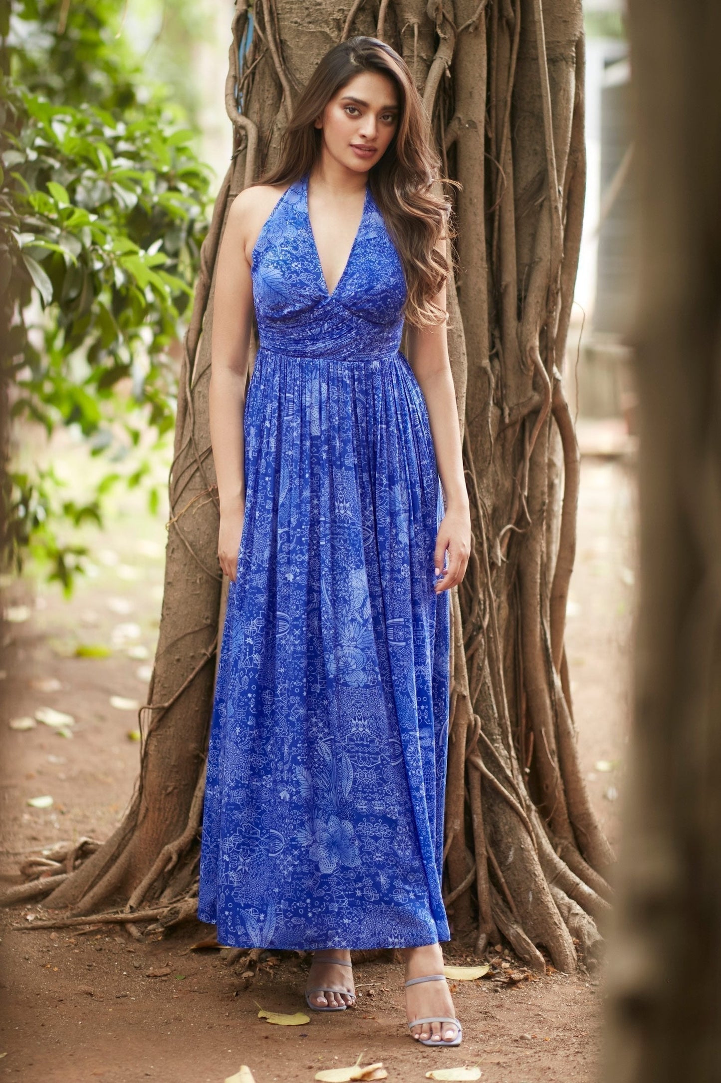 Blue Premium Designer Dress – Royal Classic