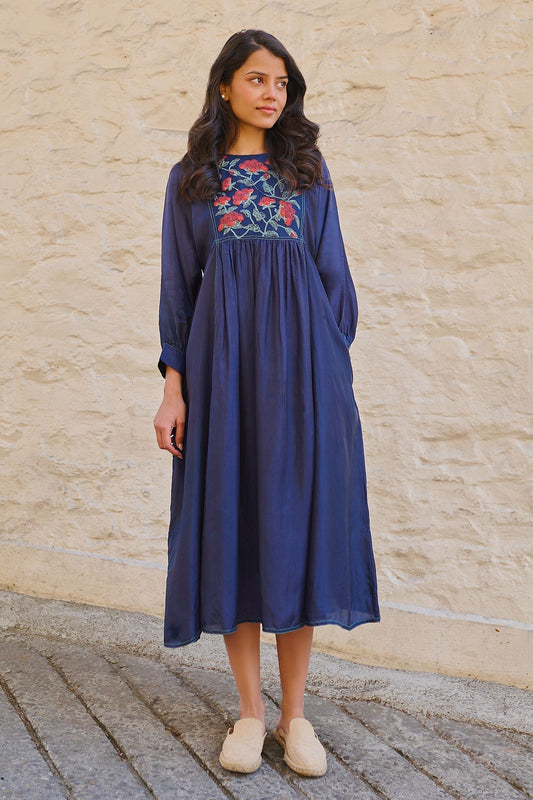 Blue Premium Designer Dress – Occasion Favorite