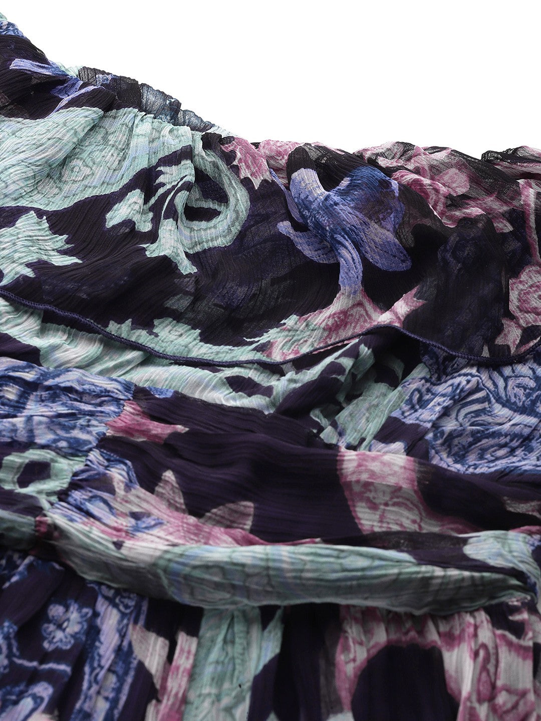 Floral Chiffon Designer Dress – Festive Favorite