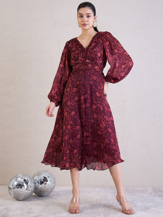 Floral Premium Designer Dress – Occasion Favorite