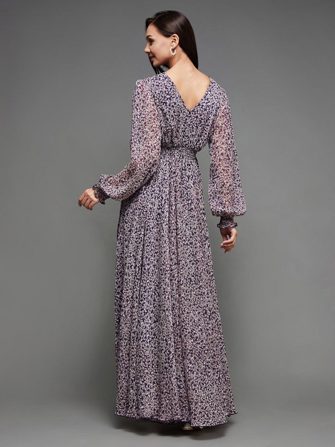 Floral Premium Designer Dress – Royal Classic