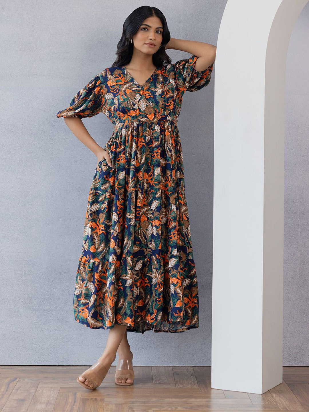 Floral Premium Designer Dress – Event Ready
