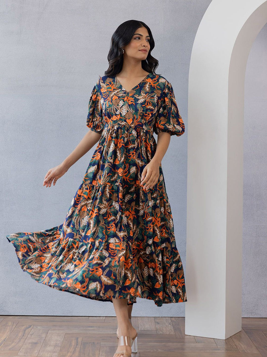 Floral Premium Designer Dress – Event Ready