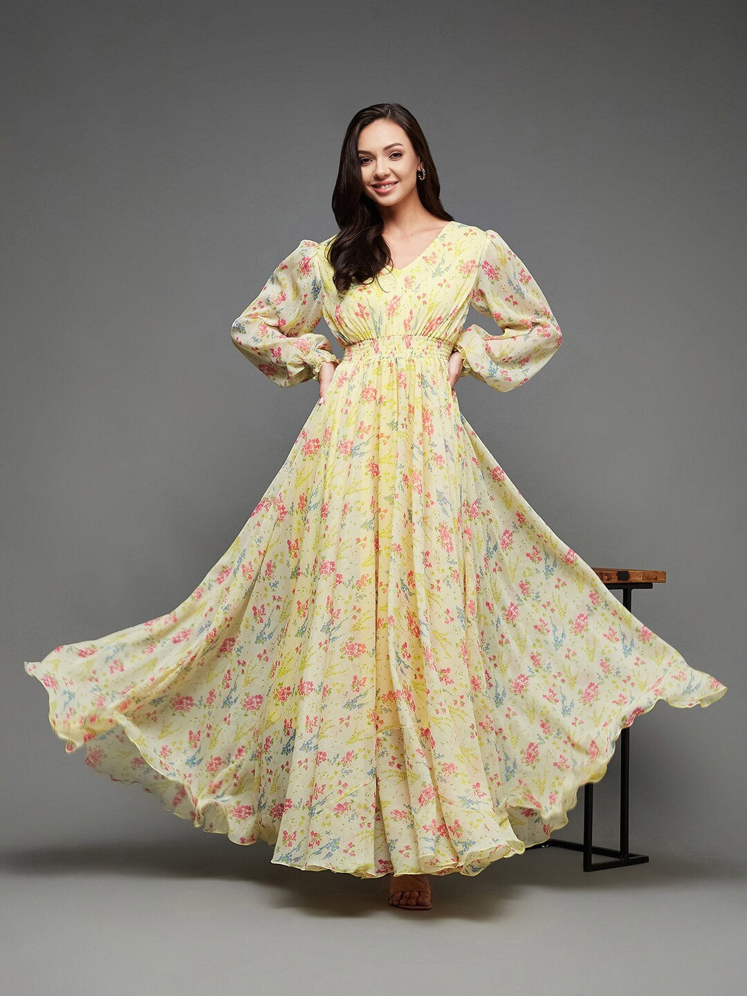 Floral Premium Designer Dress – Summer Edit