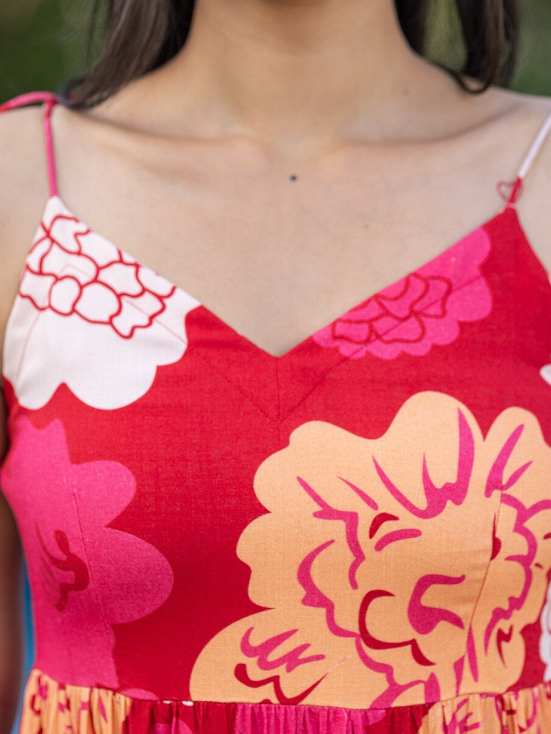 Floral Cotton Designer Dress – Premium Edit