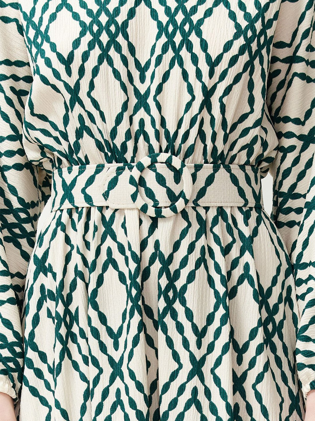 Geometric Premium Designer Dress – Festive Favorite