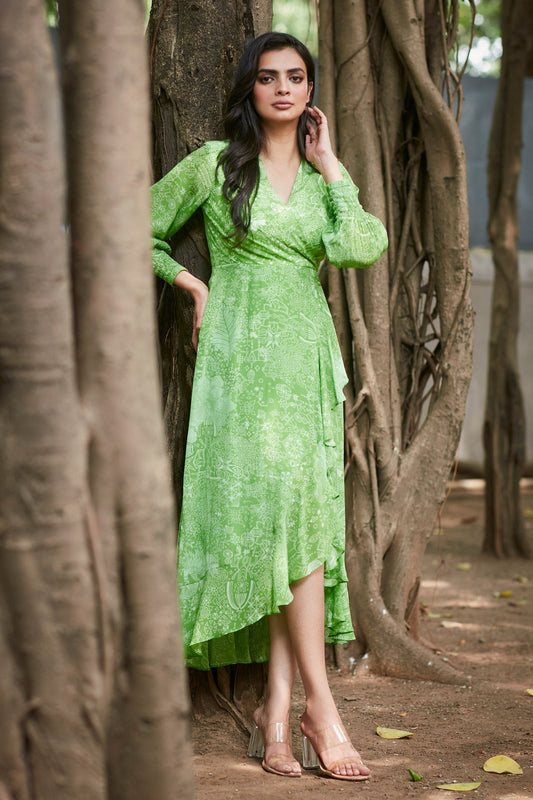 Green Premium Designer Dress – Limited Drop