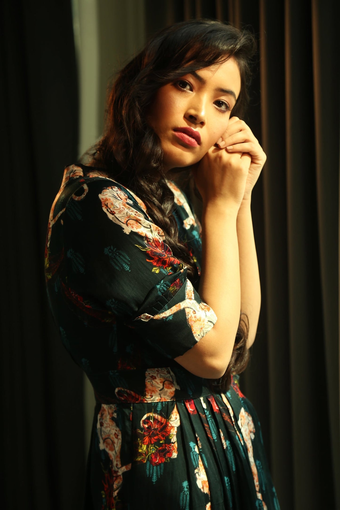 Green Cotton Designer Dress – Event Ready