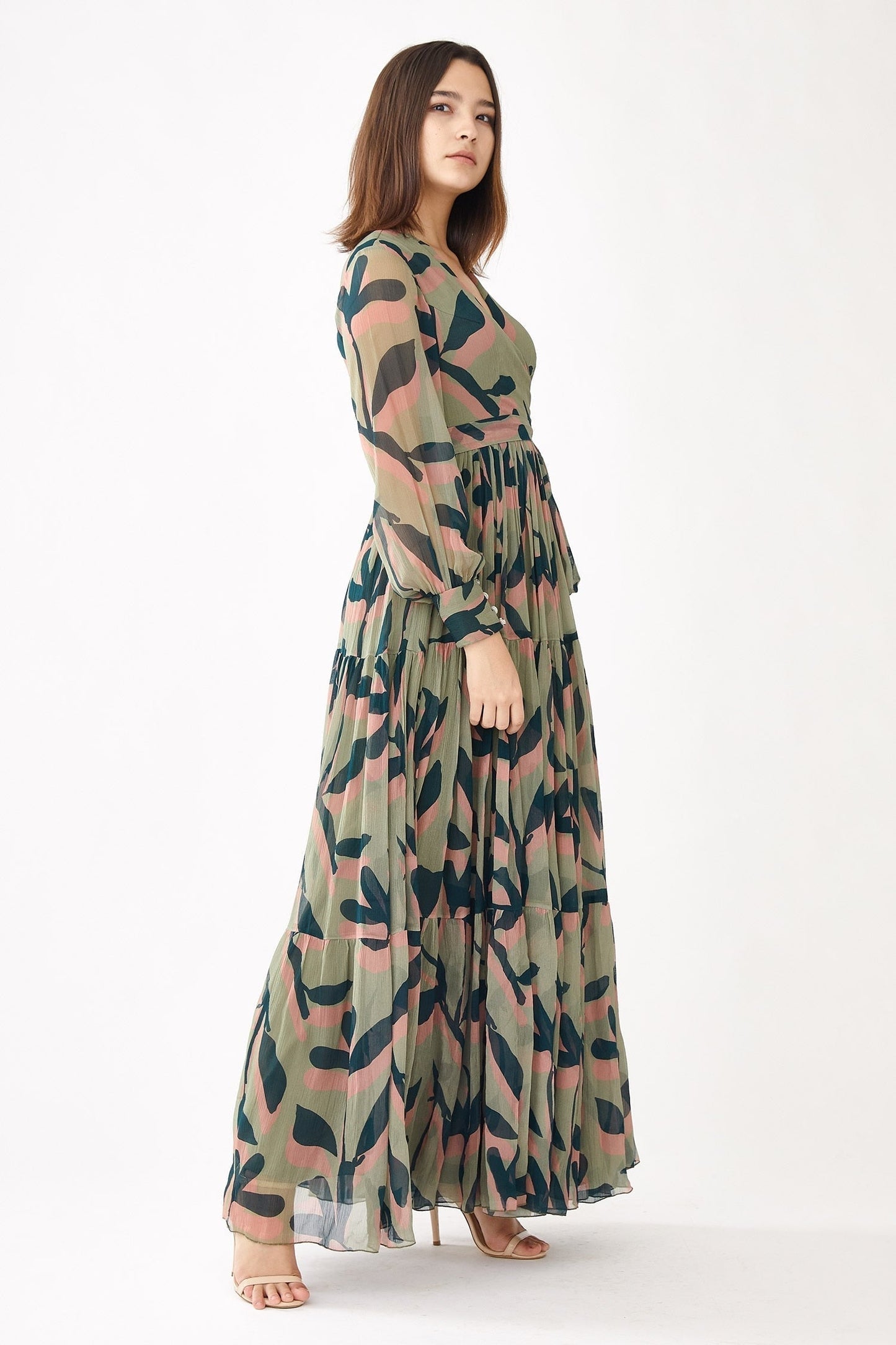 Pink Georgette Designer Dress – Evening Essential