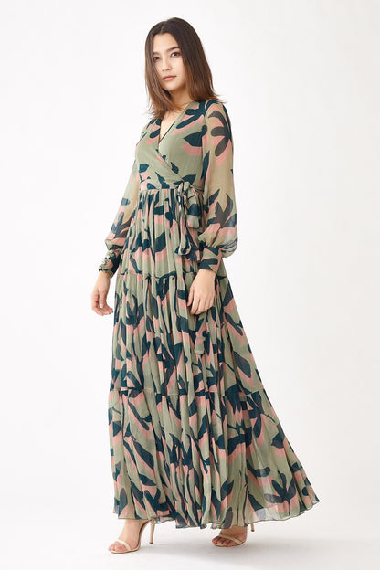 Pink Georgette Designer Dress – Evening Essential