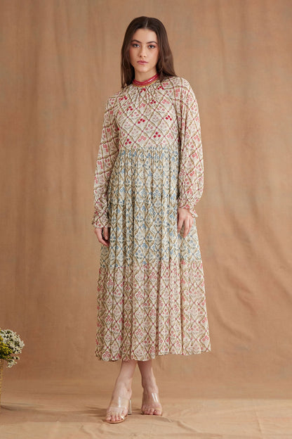 Red Georgette Designer Dress – Modern Essential