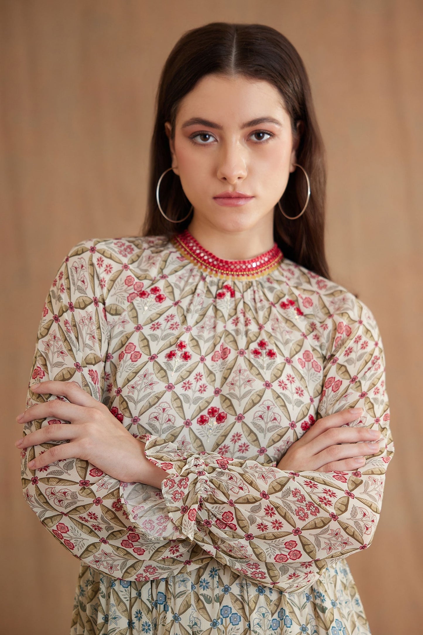 Red Georgette Designer Dress – Modern Essential