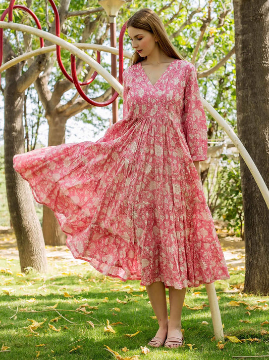 V-neck Premium Designer Dress – Premium Edit