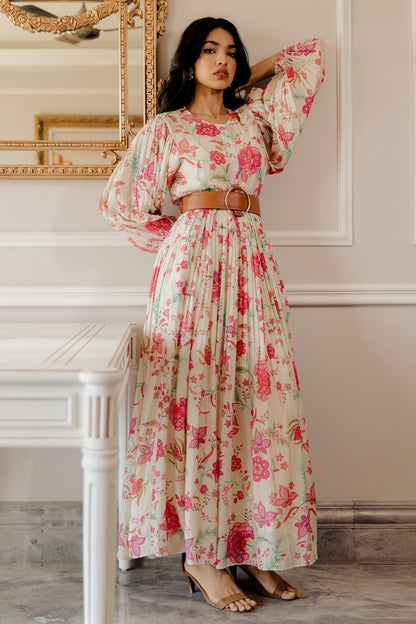 White Cotton Designer Dress – Night Statement