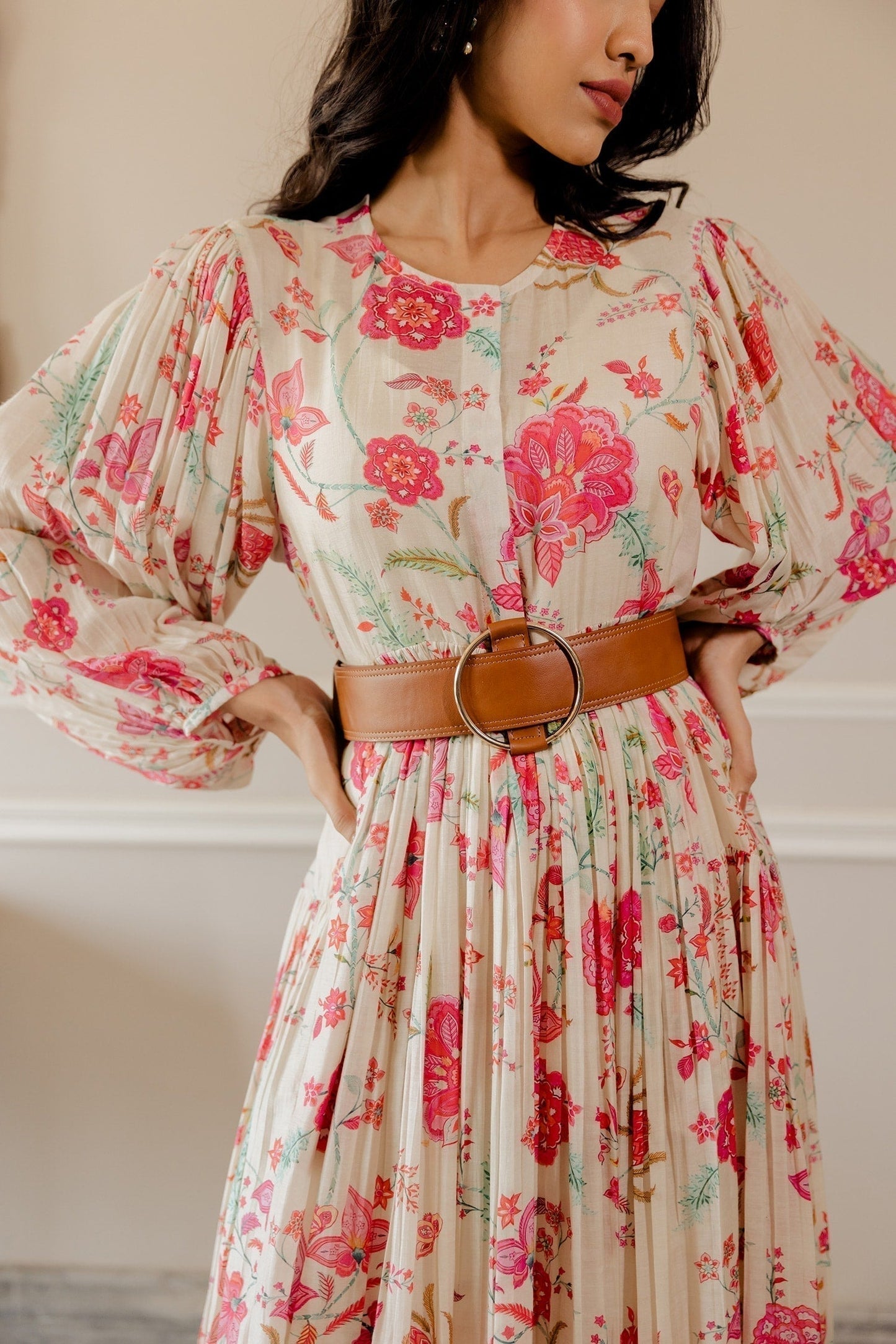 White Cotton Designer Dress – Night Statement