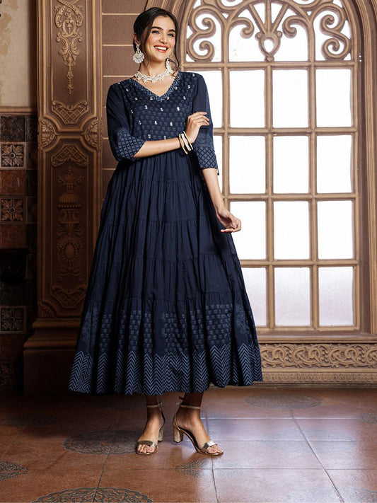 Women Cotton Designer Dress – Celebration Pick